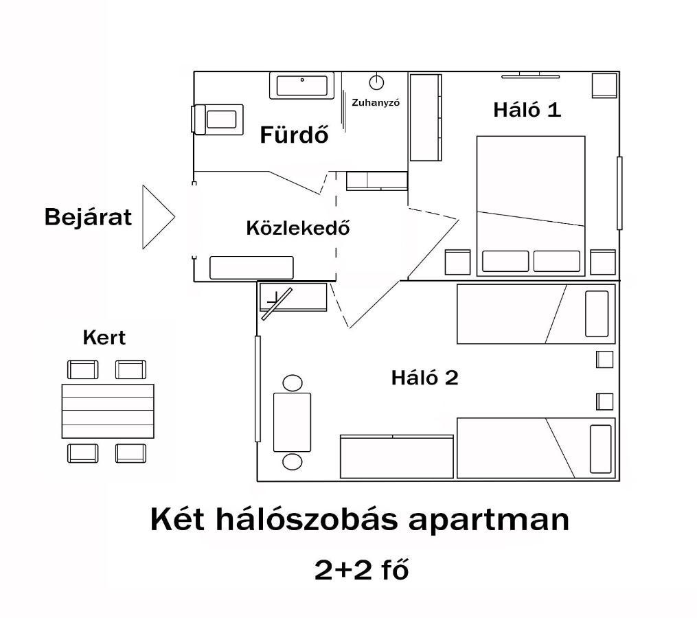 Castle Garden Apartman Еґер Екстер'єр фото